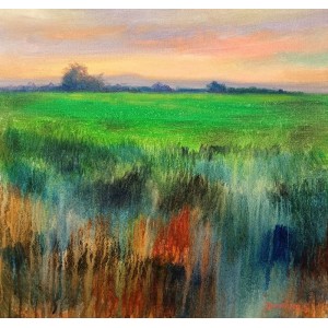 Tahir Bilal Ummi, 18 x 18 Inch, Oil on Canvas, Landscape Painting, AC-TBL-130